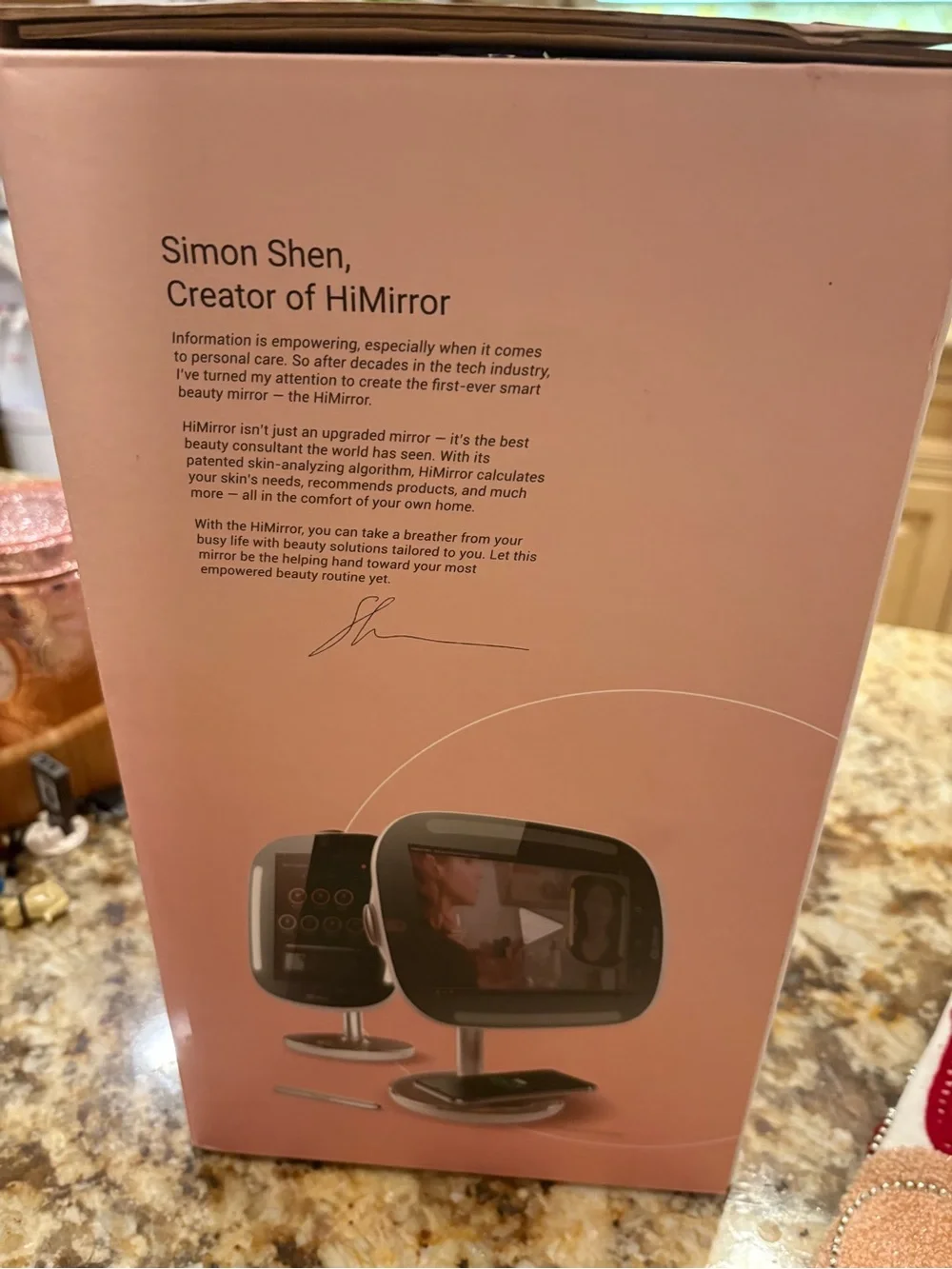 Premium Smart Vanity Mirror in Rose Gold